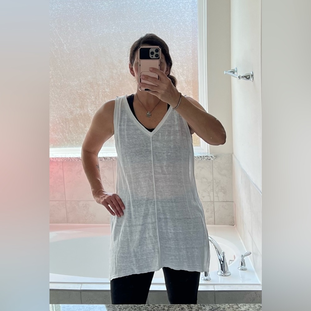 Eileen Fisher Linen Tank Sweater Size L